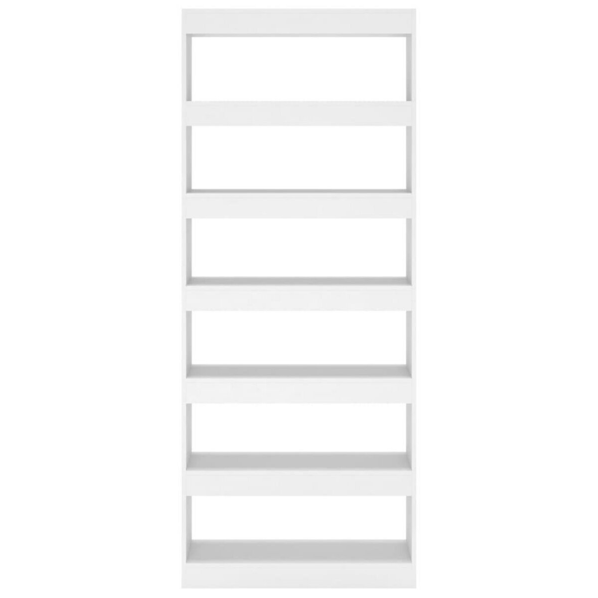 VIDAXL Bibliotheque/Separateur de piece blanc bois d'ingenierie