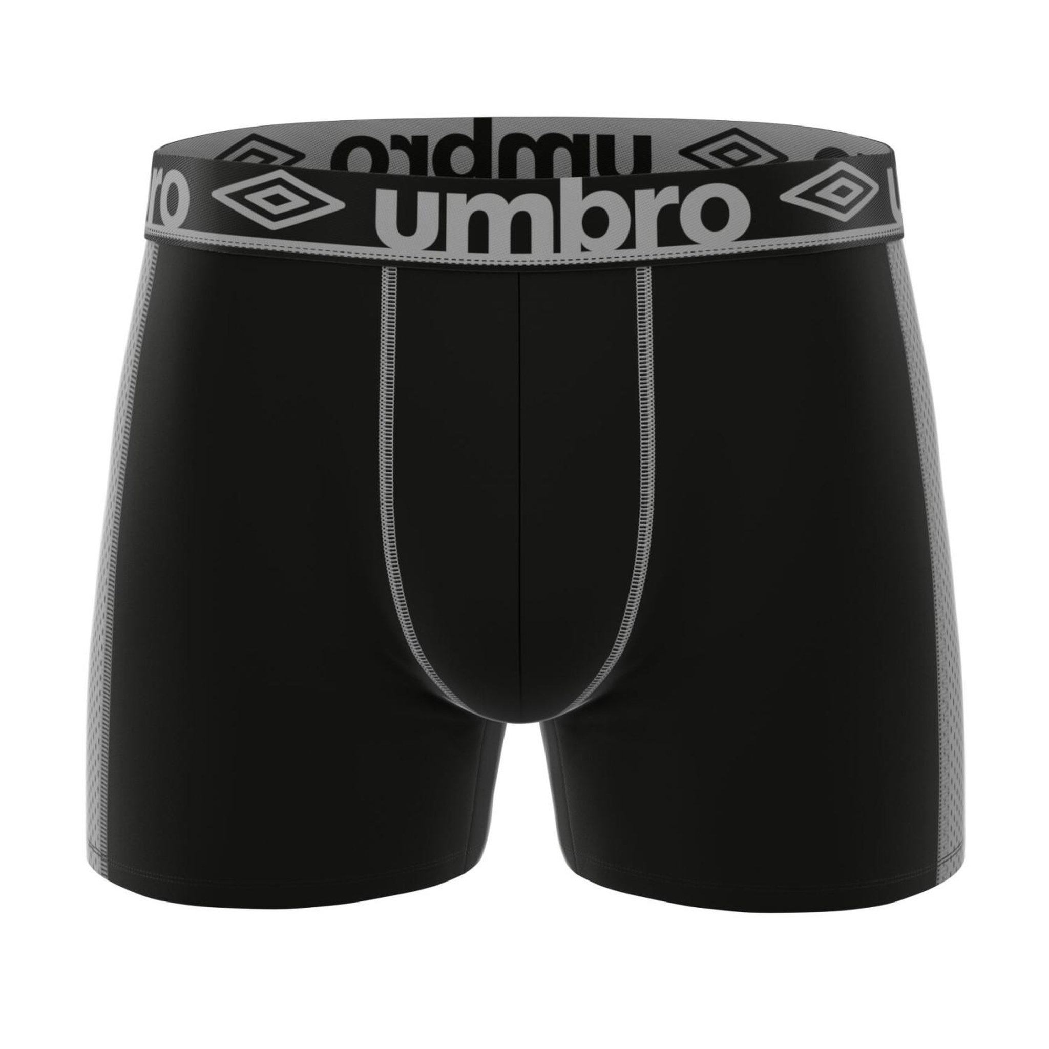 Voir la diapositive 4 : UMBRO Lot de 3 boxers homme uni et surpiqûres colorées pro mesh cooling