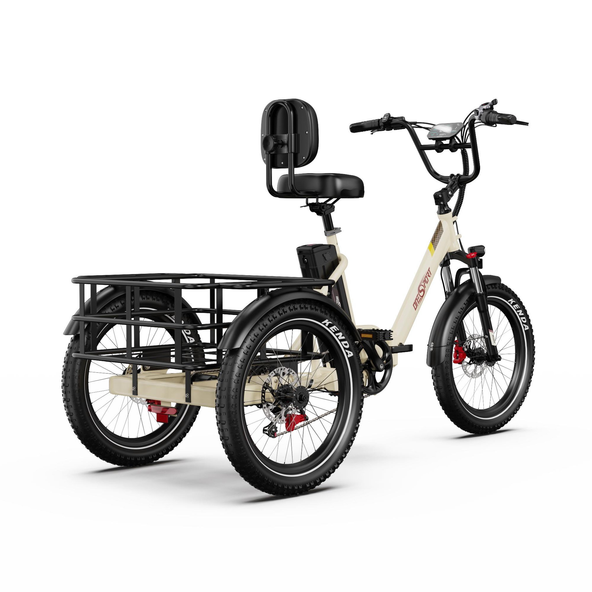 Voir la diapositive 2 : ONESPORT Tricycle cargo électrique ONESPORT OT30 Pro