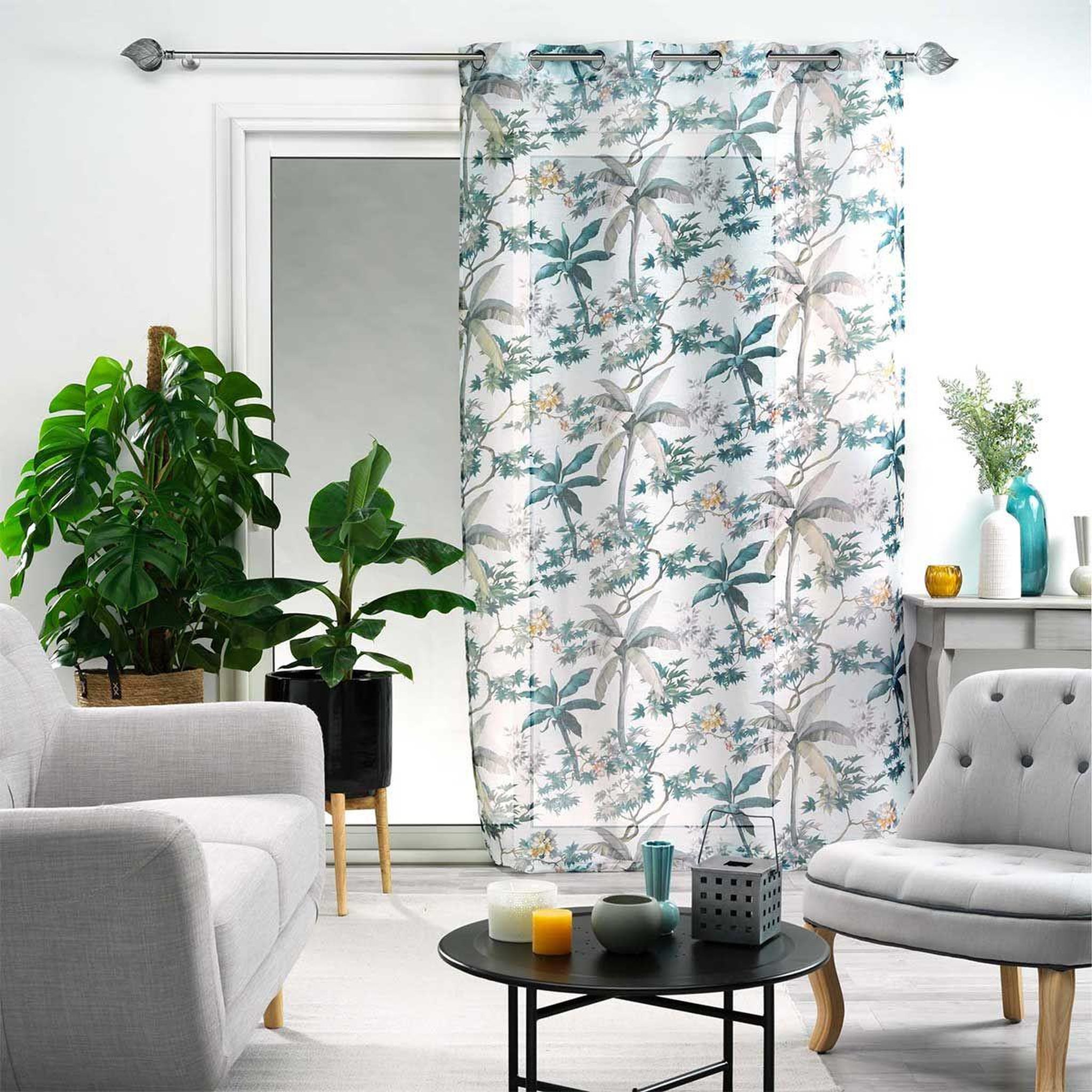 Voir la diapositive 3 : Douceur d'Intérieur Rideau voilage à œillets  fabulous  140x280cm blanc