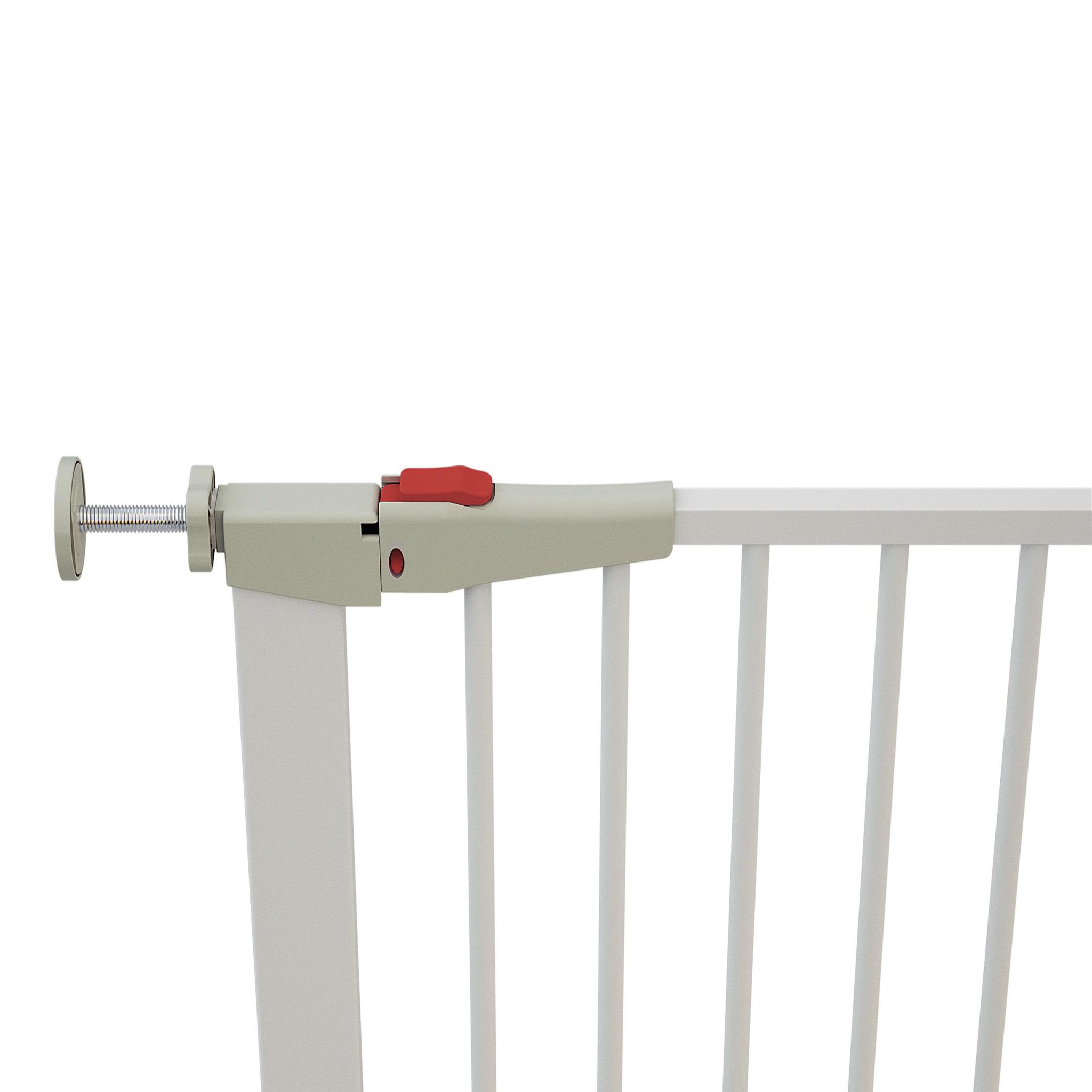 Voir la diapositive 4 : WEBABY Barrière de sécurité bébé en acier blanc mobi