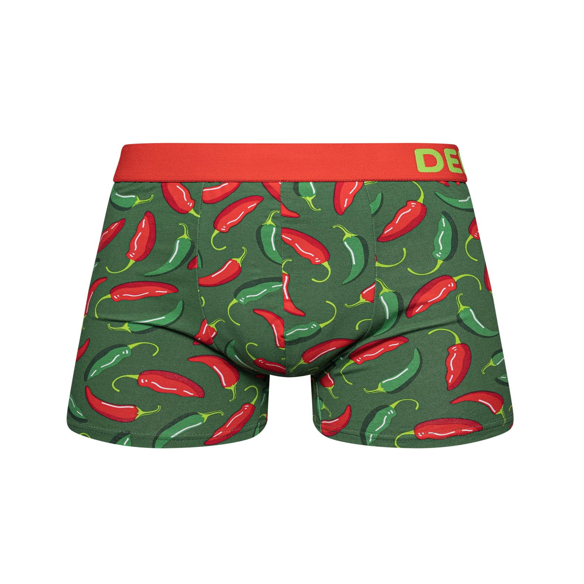 DEDOLES Boxer homme piments rouges et verts. Coloris disponibles : Multicolore