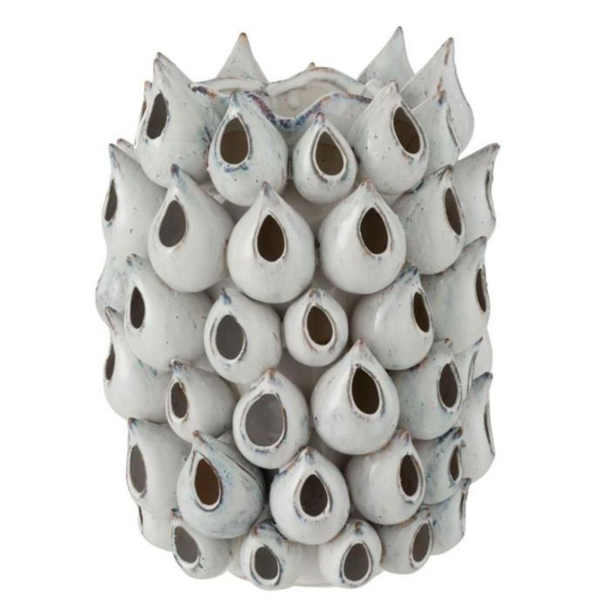 Paris Prix Vase Design  Anémone Céramique  32cm Bleu