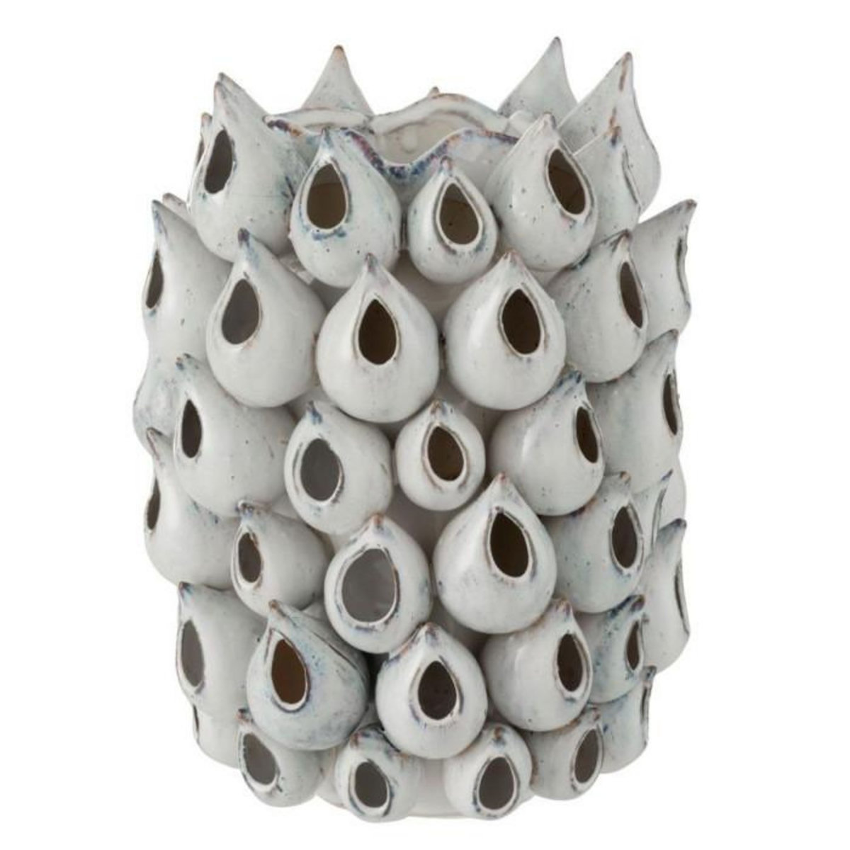 Paris Prix Vase Design  Anémone Céramique  32cm Bleu