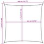 Voir la diapositive 6 : VIDAXL Voile d'ombrage 160 g/m^2 Rouge 3,6x3,6 m PEHD