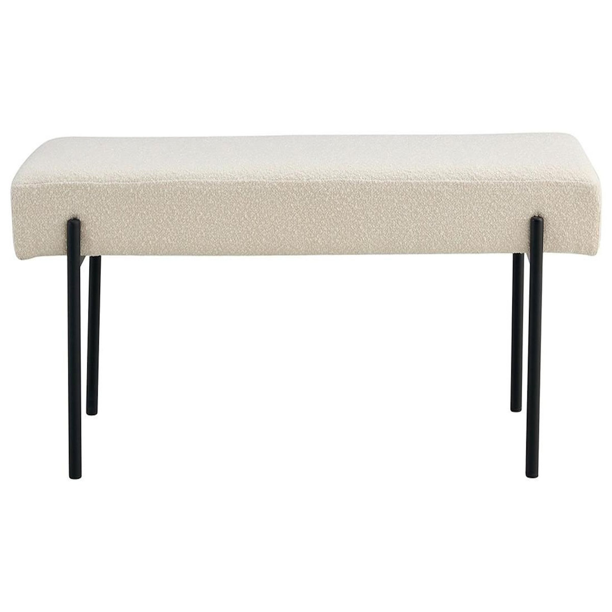 LISA DESIGN Romeo - banc - tissu bouclette - 100 cm