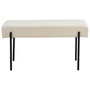 Voir la diapositive 1 : LISA DESIGN Romeo - banc - tissu bouclette - 100 cm