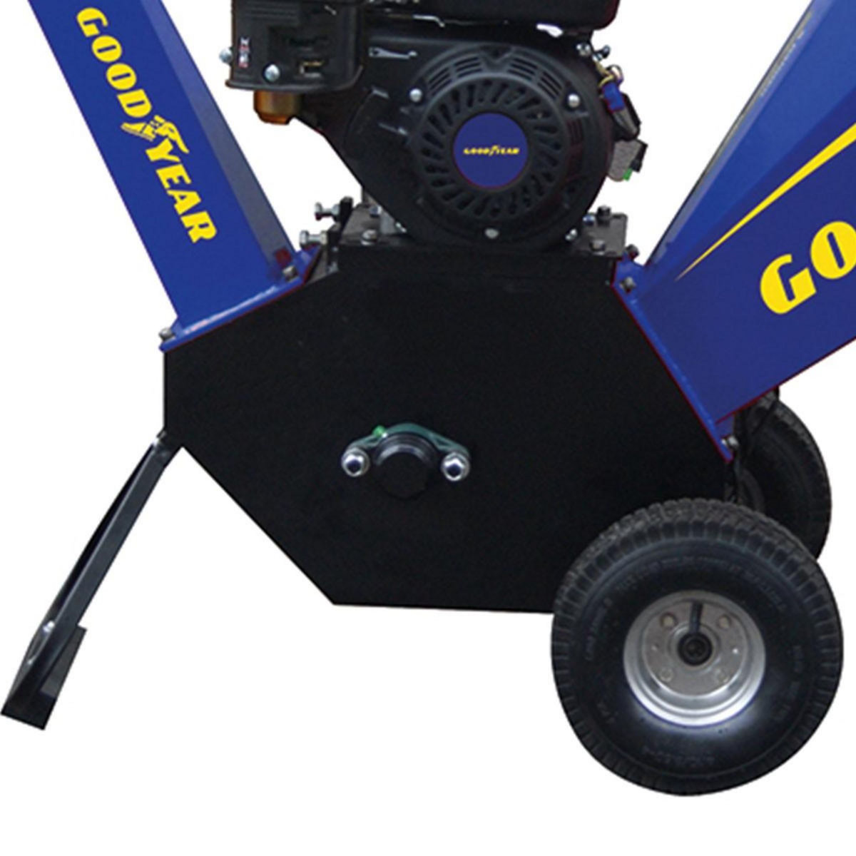 GOODYEAR Broyeur de végétaux thermique 6.5CV Coupe branches Ø 10 cm Démarrage manuel Moteur essence 196cm³ GOODYEAR