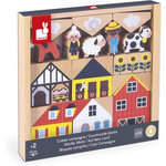 Juratoys-Janod Set de 34 blocs en bois Thème Campagne