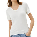 JACQUELINE DE YONG Top Blanc Femme JDY FRANSISKA. Coloris disponibles : Blanc