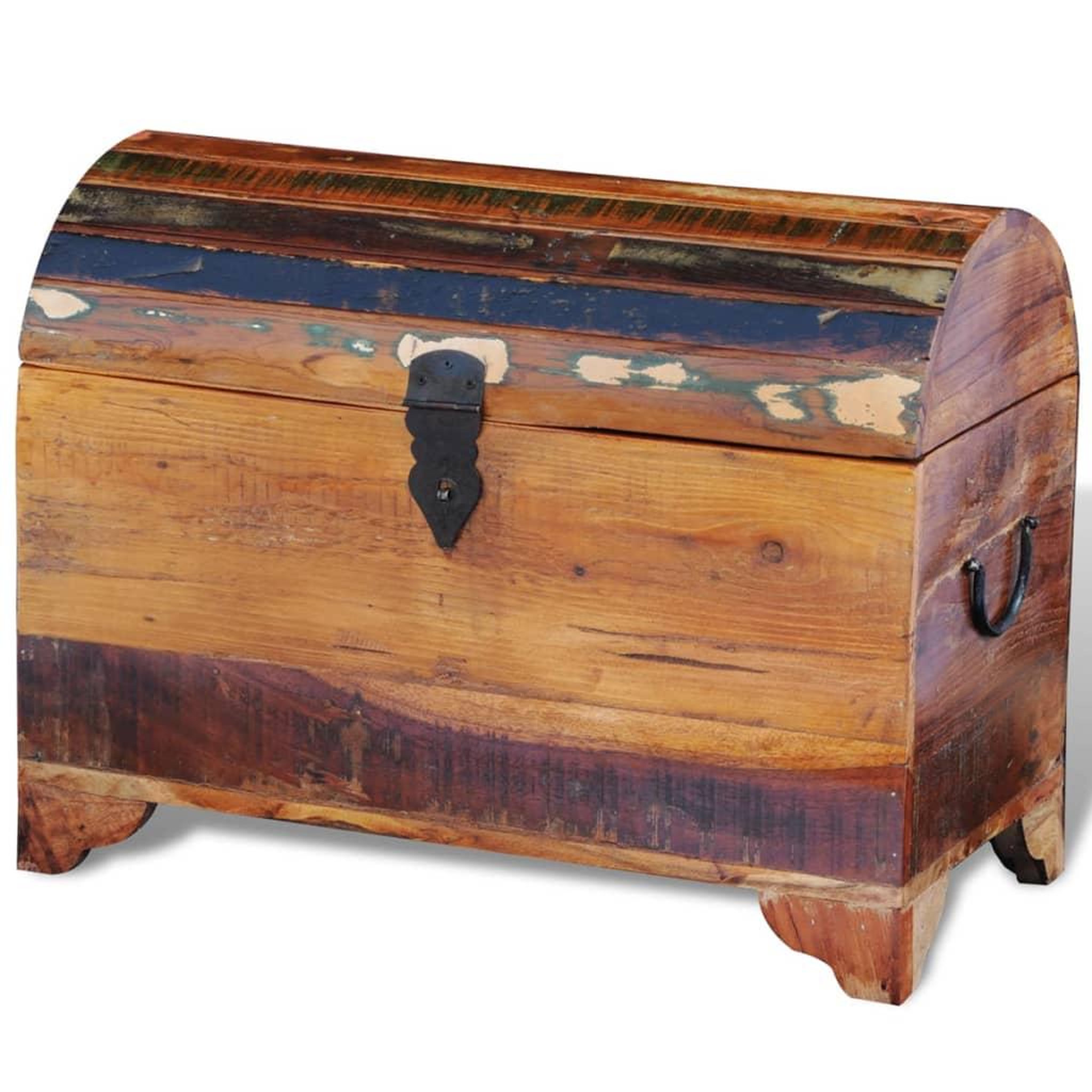 Voir la diapositive 4 : VIDAXL Coffre de rangement bois de recuperation massif
