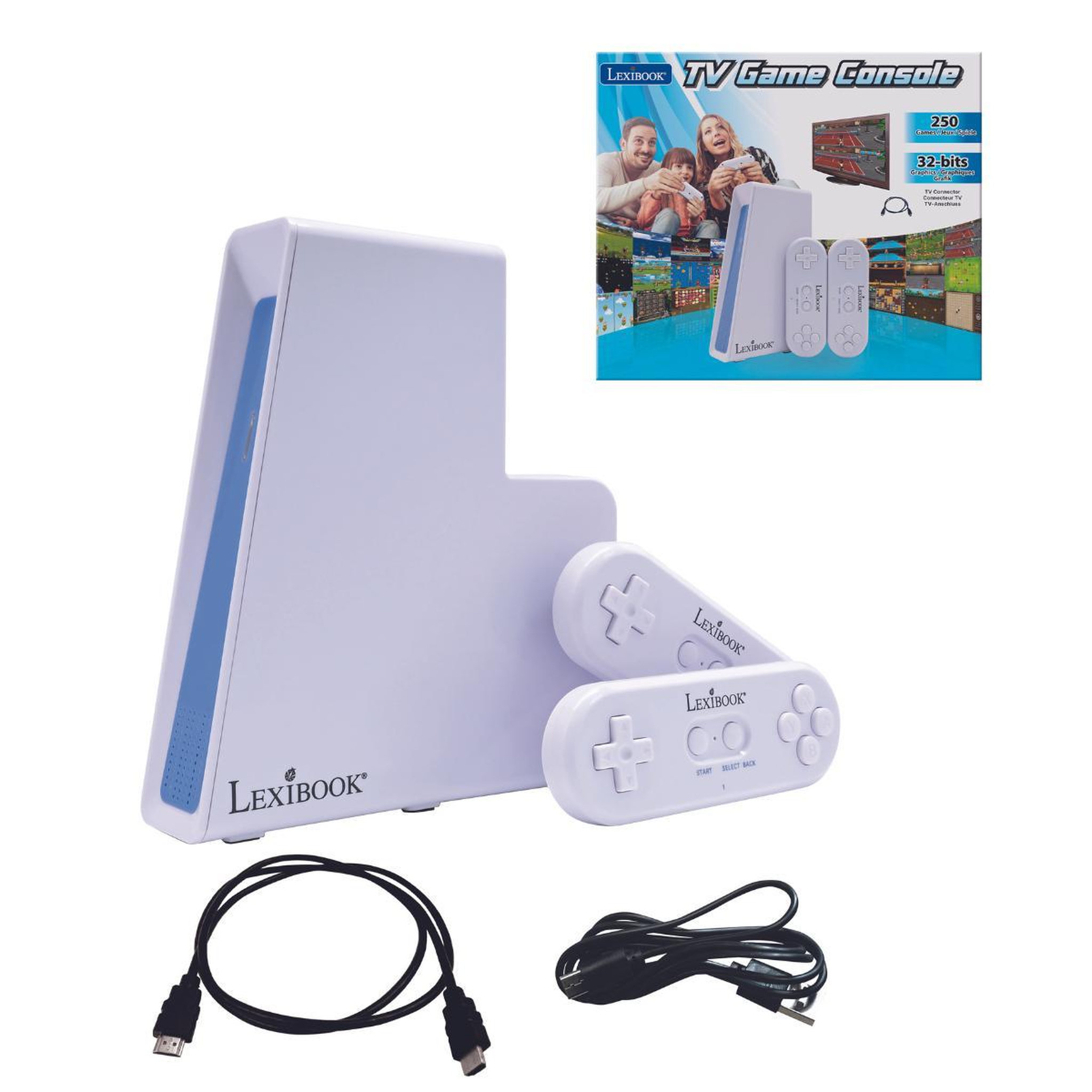 Voir la diapositive 2 : Lexibook Console TV avec 250 jeux inclus