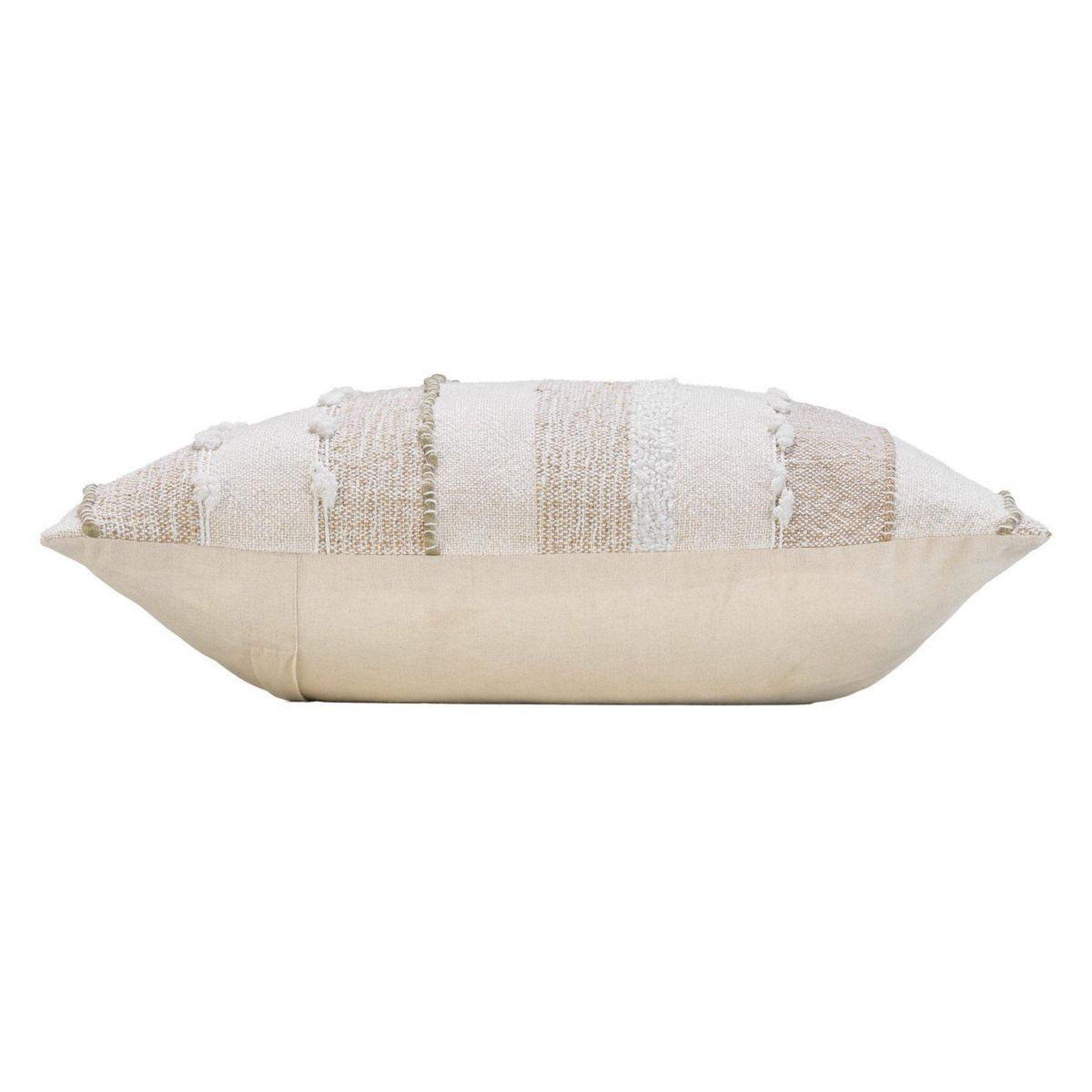 Voir la diapositive 2 : Douceur d'Intérieur Coussin déco fantaisie  santos  60x60cm beige