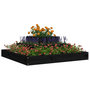 Voir la diapositive 3 : VIDAXL Jardiniere Noir 80x80x27 cm Bois massif de pin