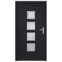 Voir la diapositive 3 : VIDAXL Porte d'entree anthracite 98x190 cm PVC