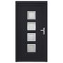 Voir la diapositive 3 : VIDAXL Porte d'entree anthracite 98x190 cm PVC