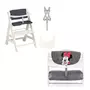HAUCK Chaises hautes Beta+B Blanc + Coussin chaise haute en bois Highchair Pad Deluxe Minnie Mouse Gris