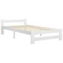 Voir la diapositive 2 : VIDAXL Cadre de lit sans matelas blanc bois de pin massif 90x200 cm
