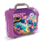 Multiprint Travel Set - MULTIPRINT - 42978 - 5 tampons Licornes, 10 crayons