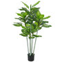 Voir la diapositive 5 : HOMCOM Plante artificielle Calathea H.150cm tronc branches lichen feuilles grand réalisme