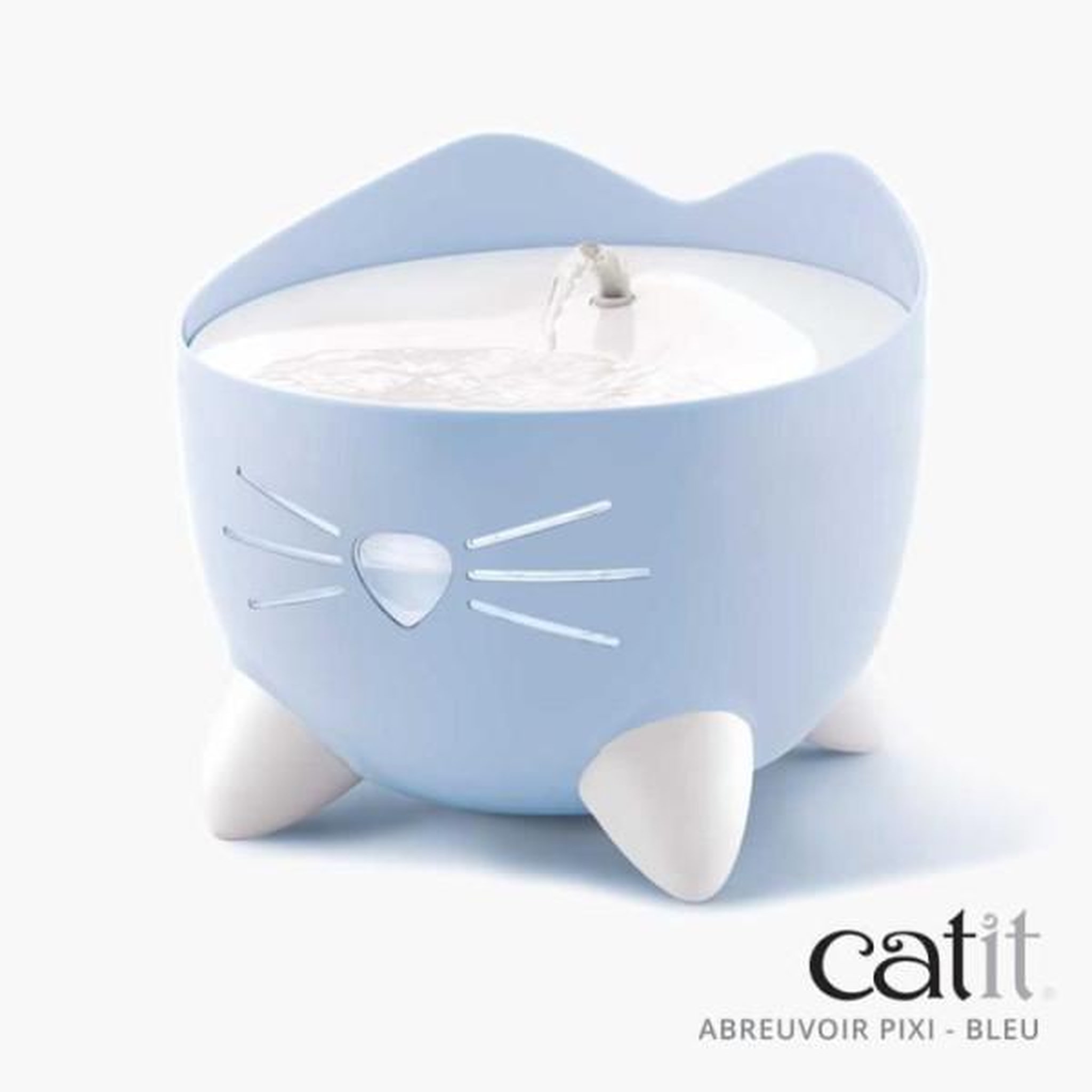Voir la diapositive 1 : MARKET24 CAT IT Fontaine a eau automatique pour chat - 2,5 L - Bleu