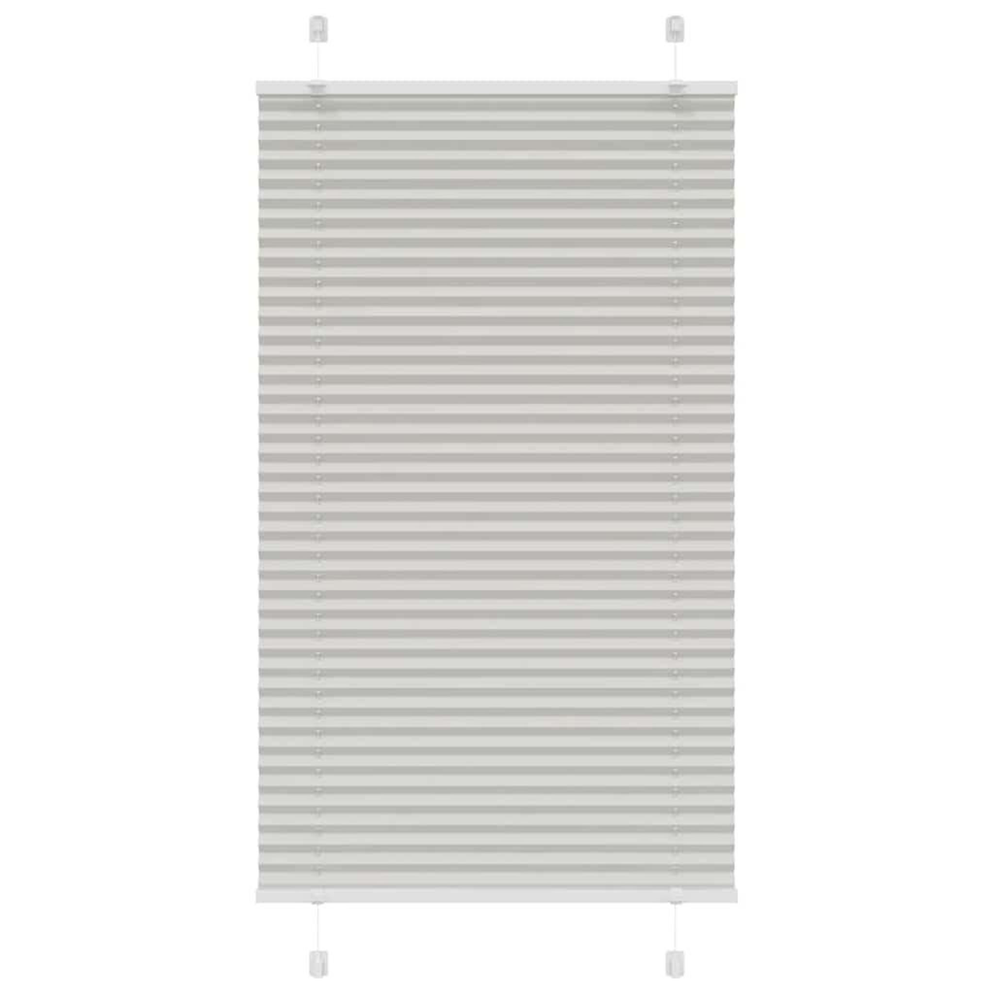 VIDAXL Store plisse gris clair 80x100 cm largeur du tissu 79,4 cm