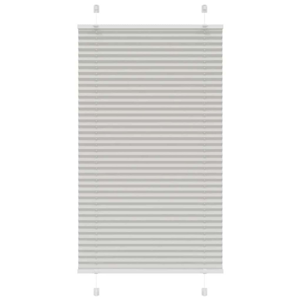 VIDAXL Store plisse gris clair 80x100 cm largeur du tissu 79,4 cm