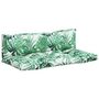 Voir la diapositive 2 : VIDAXL Coussins de palette lot de 2 motif de feuilles tissu
