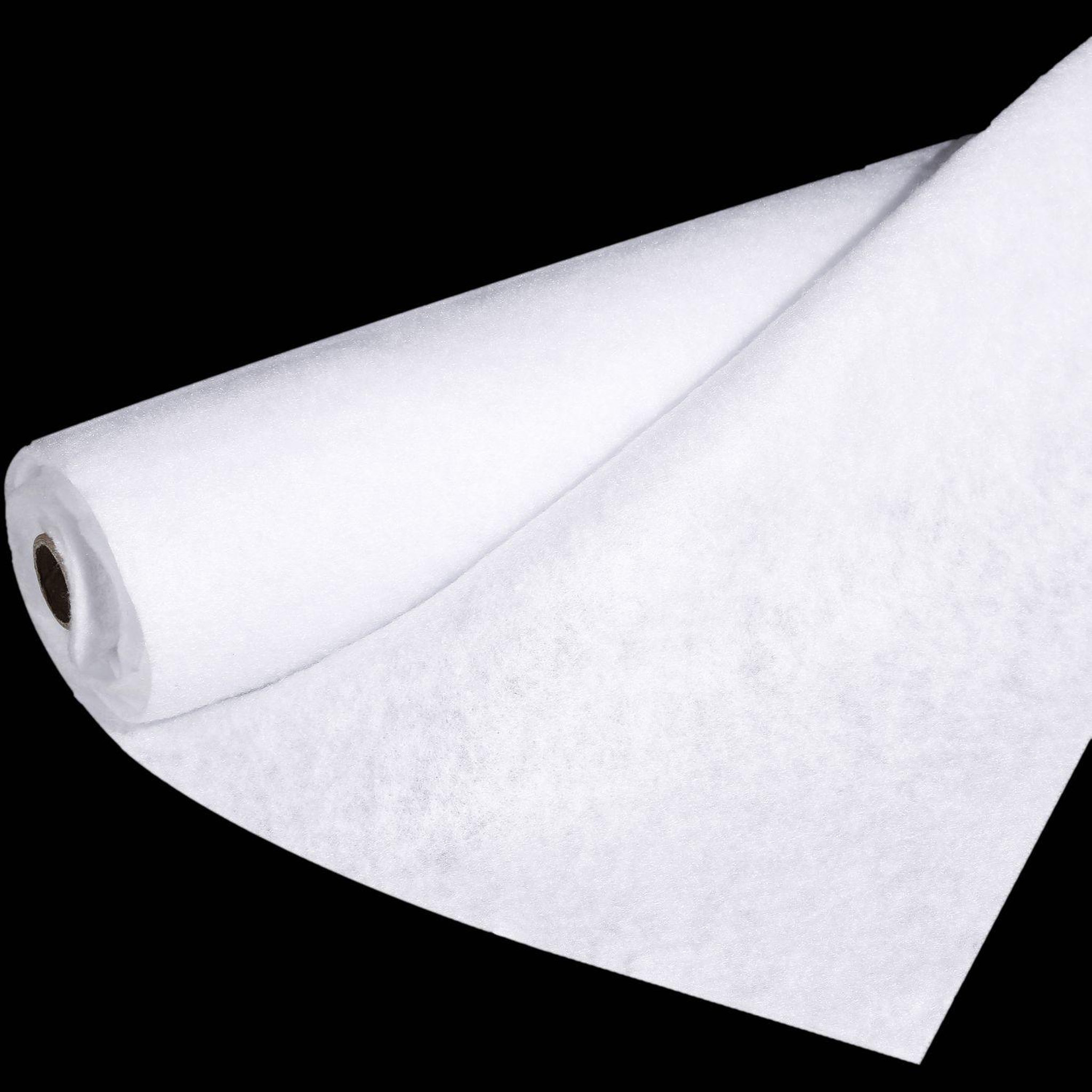 FEERIC LIGHT & CHRISTMAS Rouleau tapis pour sapin de noël effet feutrine - l. 100 x l. 200 cm - blanc
