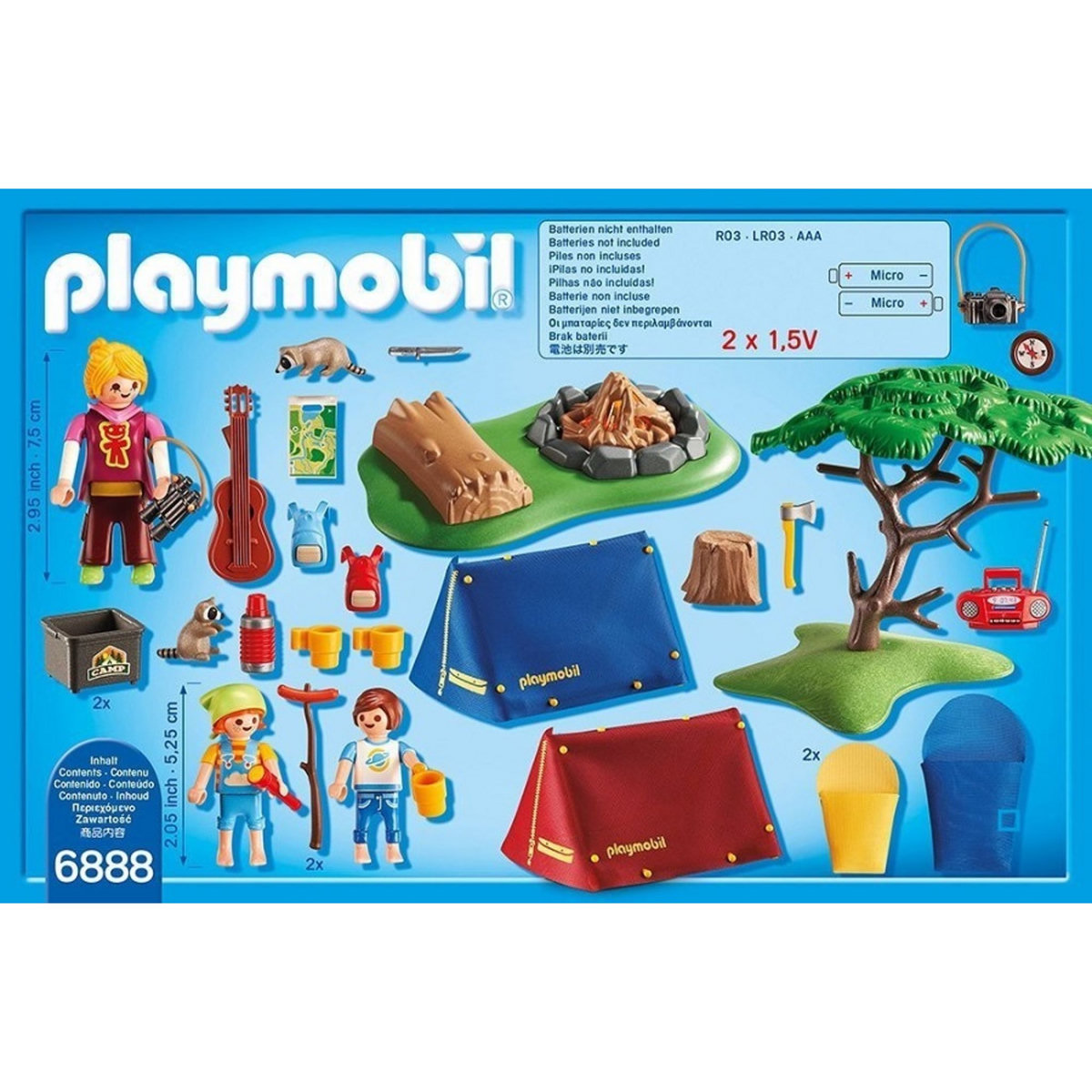 PLAYMOBIL 6888 - Summer Fun - Tentes avec enfants et animatrice