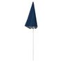 Voir la diapositive 3 : VIDAXL Parasol de jardin avec mat en acier bleu 180 cm