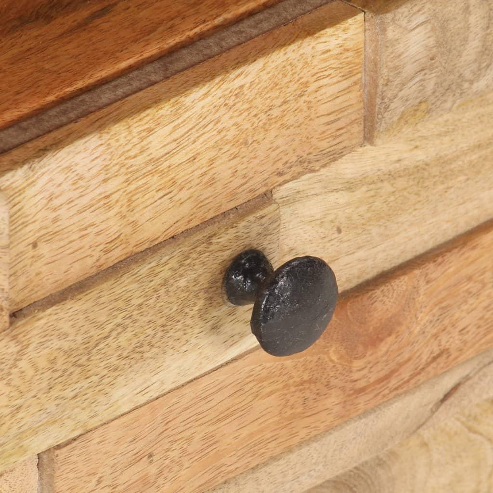 Voir la diapositive 5 : VIDAXL Meuble tv 90x30x35 cm bois massif de manguier