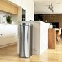 Voir la diapositive 2 : Kitchen move Poubelle de cuisine automatique SILVERLAKE Argent Acier inoxydable 90L
