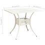 Voir la diapositive 6 : VIDAXL Table de jardin Blanc 90x90x73 cm Aluminium coule