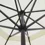 Voir la diapositive 3 : VIDAXL Parasol Blanc Aluminium 500 cm