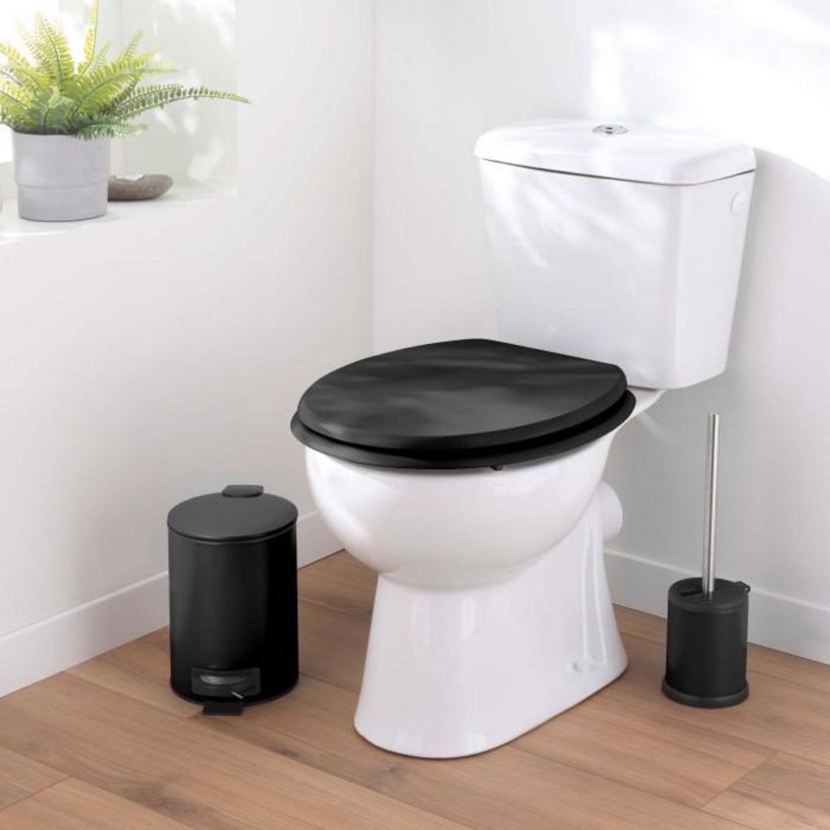 Paris Prix Brosse WC en Métal  Matteis  38cm Noir