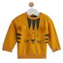 Voir la diapositive 1 : IN EXTENSO Sweat col rond molleton coton bio lion bébé garçon