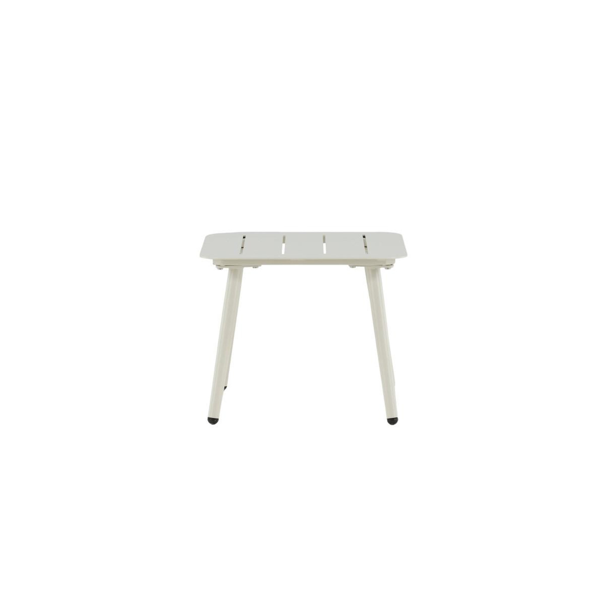 Voir la diapositive 3 : Paris Prix Table d'appoint de jardin carrée  lina  40cm beige