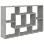 Voir la diapositive 2 : VIDAXL Etagere murale Gris beton 85x16x52,5 cm Bois d'ingenierie