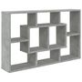 Voir la diapositive 2 : VIDAXL Etagere murale Gris beton 85x16x52,5 cm Bois d'ingenierie
