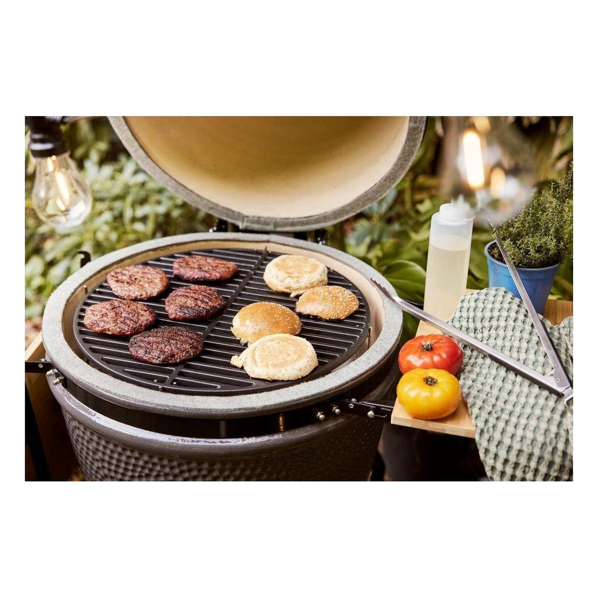 Voir la diapositive 2 : GRILL GURU Grille barbecue cast iron grid large gg323