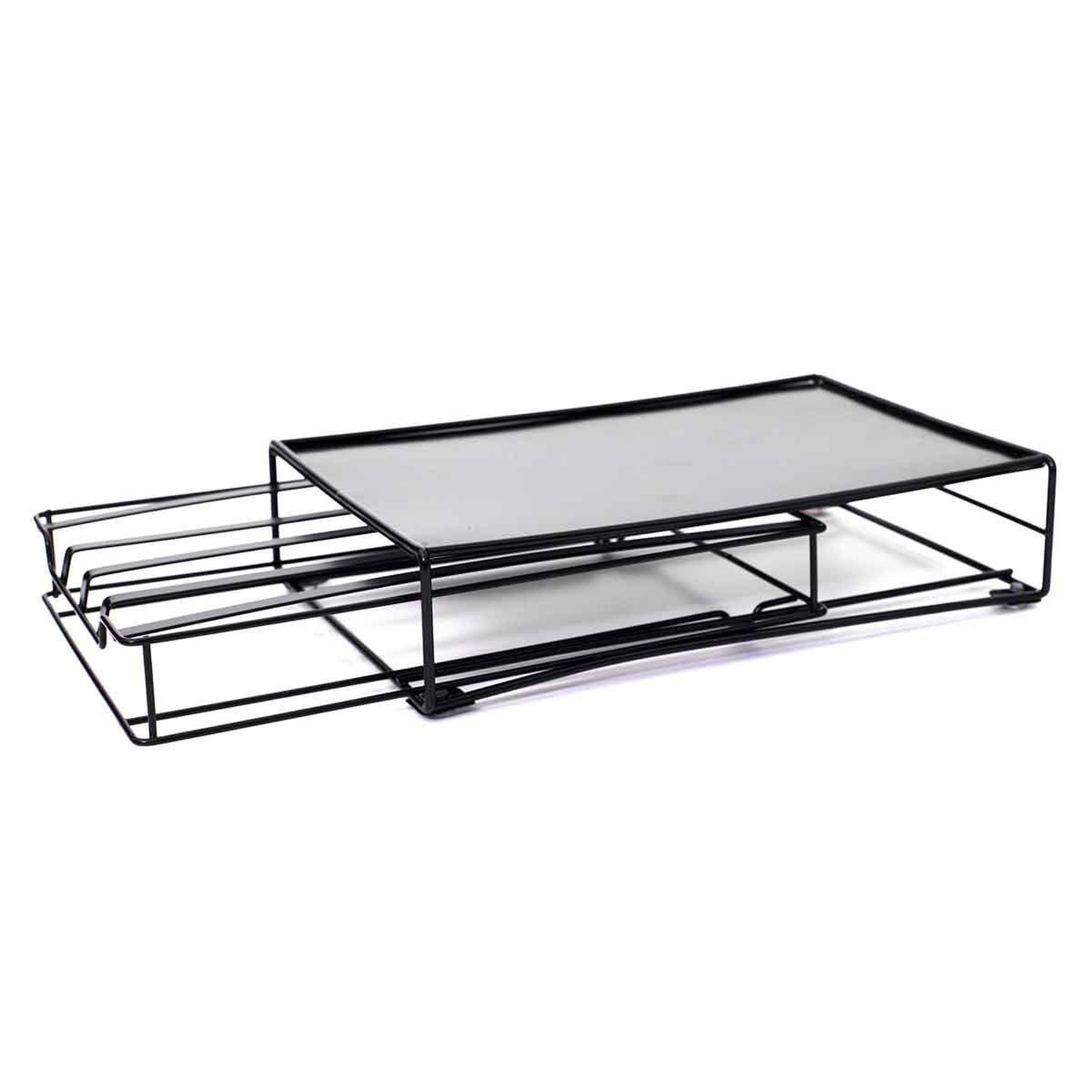 Voir la diapositive 3 : COOK CONCEPT Tiroir porte-capsules métal  coffee  31cm noir