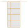 Voir la diapositive 3 : VIDAXL Porte coulissante dore 102,5x205 cm verre ESG depoli aluminium