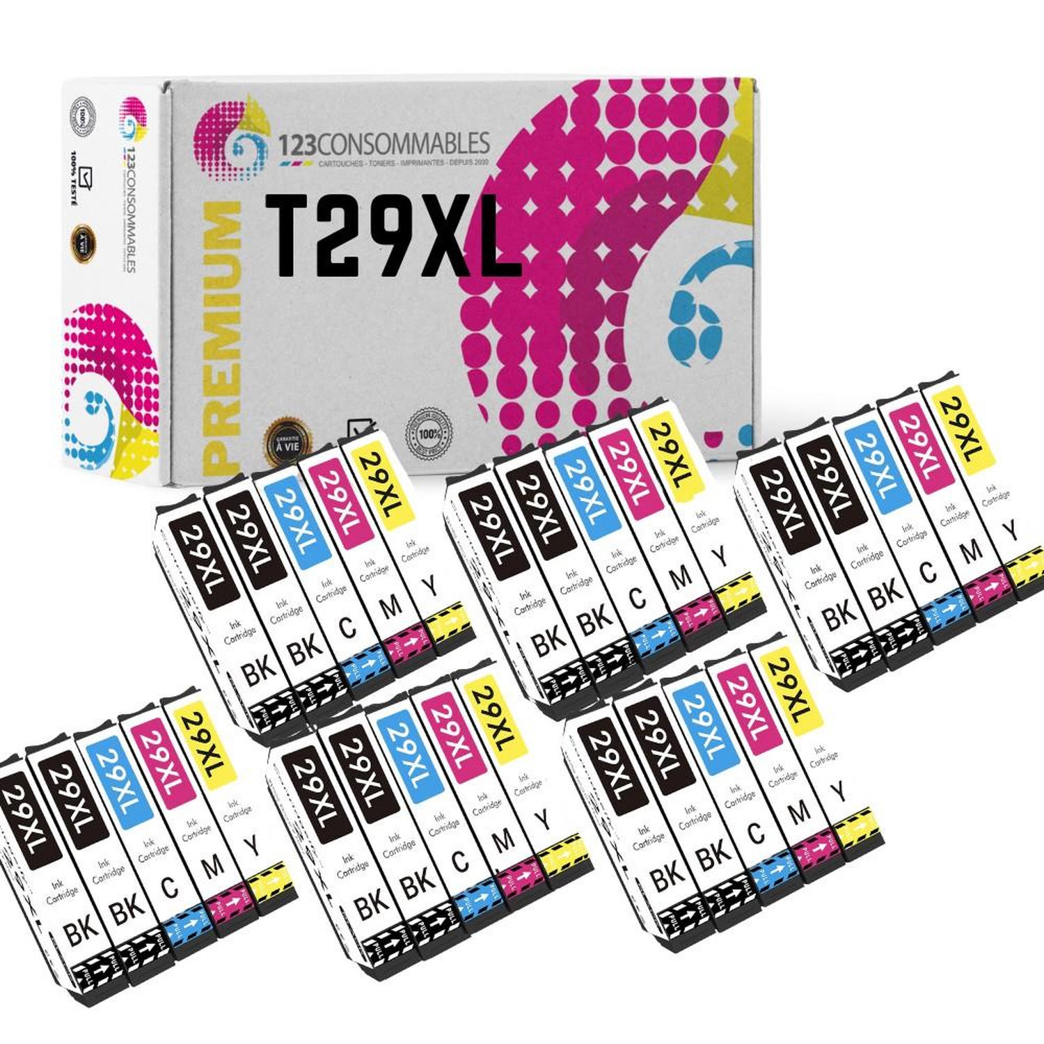 Pack 30 cartouches compatibles EPSON T29XL Neuf - vue 2