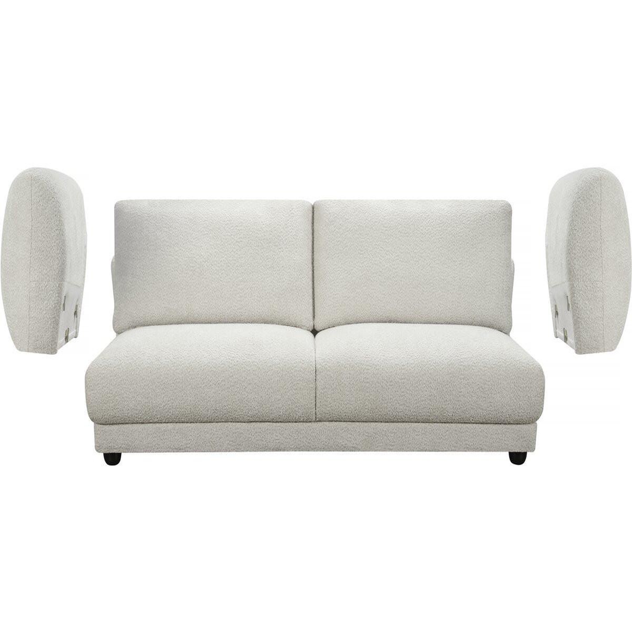 Voir la diapositive 3 : Habitat et Jardin Canapé droit en tissu chenille  saint germain s  - 3 places - beige