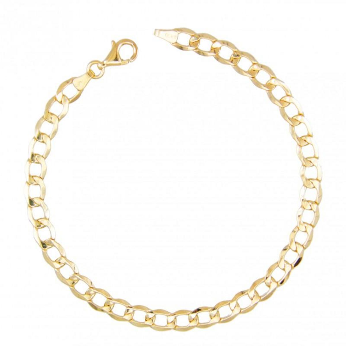 L'ATELIER D'AZUR Bracelet Or Jaune Maille Gourmette - Homme