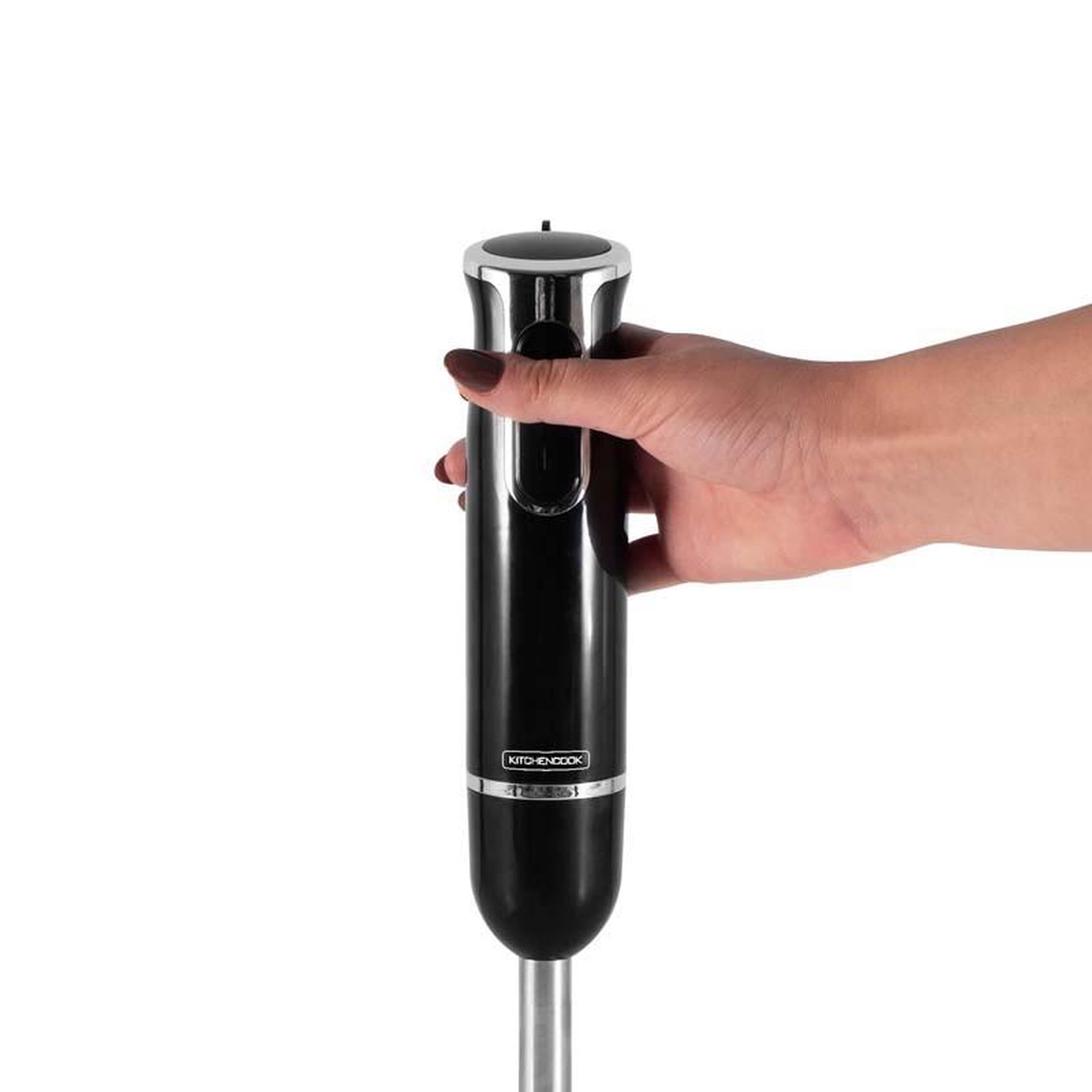 Voir la diapositive 4 : KITCHENCOOK Kitchencook - Hand X Black - Noir - Mixeur Plongeant - 600 W - Pied Inox