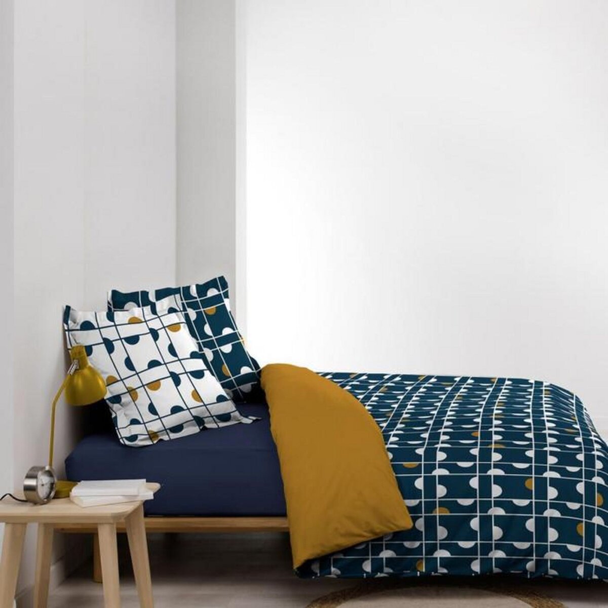 Paris Prix Parure de Lit 3 Pièces  Gabi  240x220cm Bleu