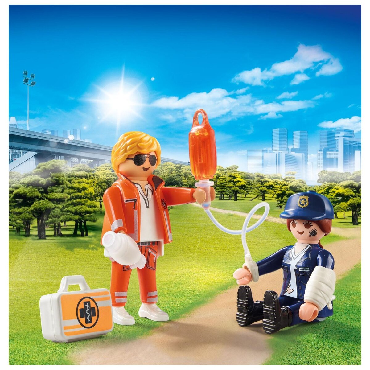 PLAYMOBIL 70823 - Duo Secouriste et policière