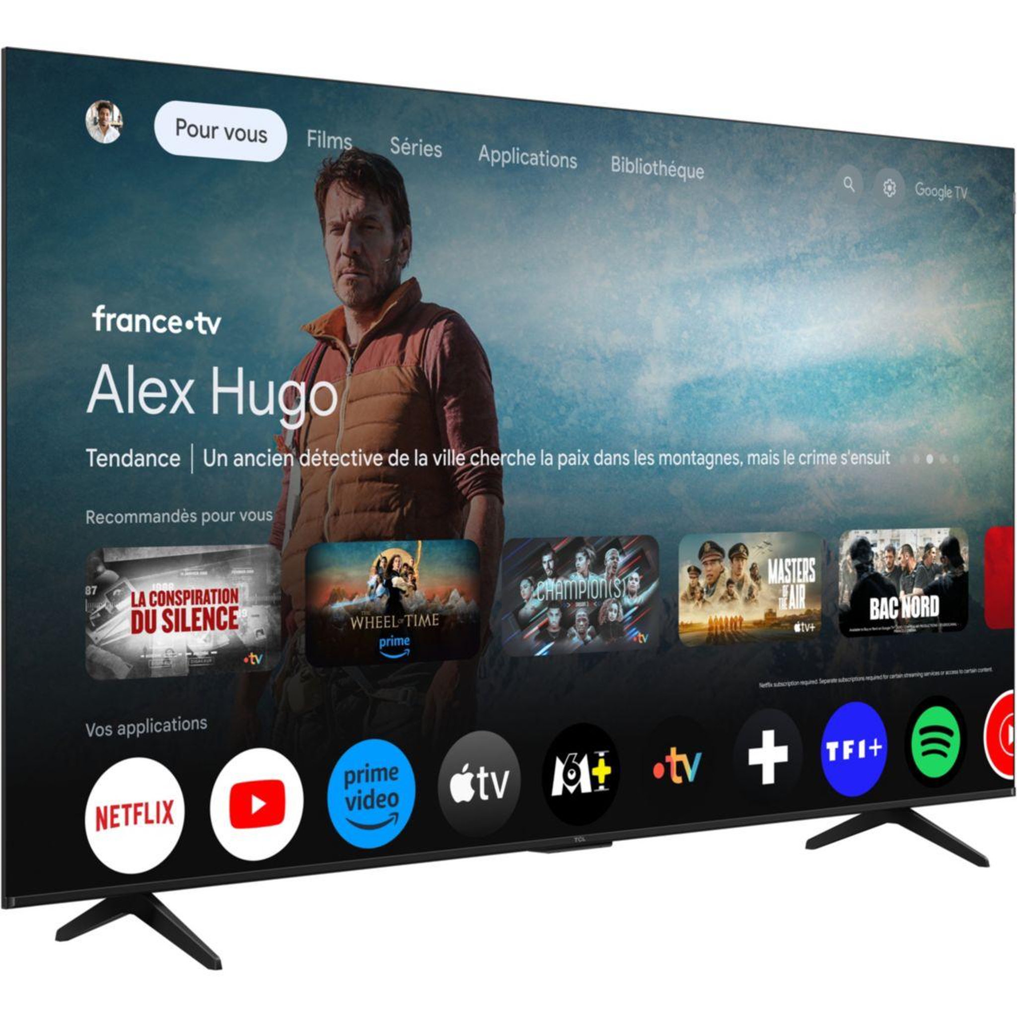 Voir la diapositive 3 : TCL TV QLED 75P79K 2025  - 75 pouces ( 189 cm )
